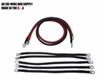 # 1 Awg HD Golf Cart Battery Cable 7 pc Set Club Car 48 Volt Wire Kit U.S.A MADE