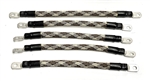 1 Gauge ACDC WIRE AND SUPPLY Golf Cart Braided Battery Cable Set, (Rattle Snake) E-Z-GO 1994 & UP MED/TXT 36V U.S.A Made