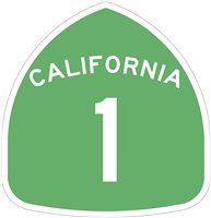 CALIFORNIA 1 highway sign