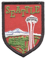 SEATTLE space needle embroidered souvenir patch.