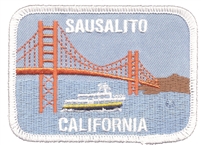 SAUSALITO San Francisco Golden Gate Bridge embroidered patch