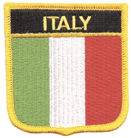 ITALY medium  flag shield uniform or souvenir embroidered patch