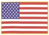 US flag 100% embroidered souvenir or uniform patch for back with a gold border