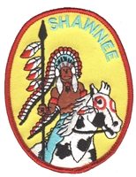 SHAWNEE Native American embroidered patch