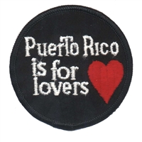 PUERTO RICO IS FOR LOVERS souvenir embroidered patch