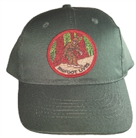 BIGFOOT LIVES Dark Green cotton cap with velcro adjust.