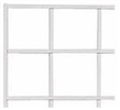 3 - 2'x8' White Grid Panels