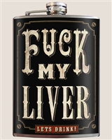 Fuck My Liver Flask Trixie and Milo
