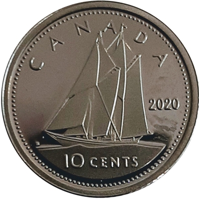 2020 Canada 10-cents Proof (non-silver)