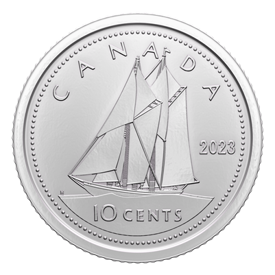 2023 Canada QEII (1952-2022) 10-cent Brilliant Uncirculated (MS-63)