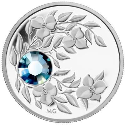 2012 Canada $3 Birthstone Collection - March Fine Silver