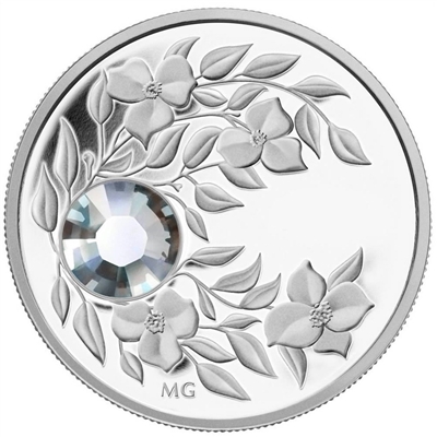 2012 Canada $3 Birthstone Collection - April Fine Silver