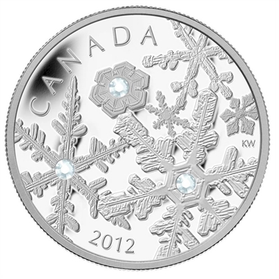 2012 Canada $20 Holiday Snowstorm Fine Silver Coin