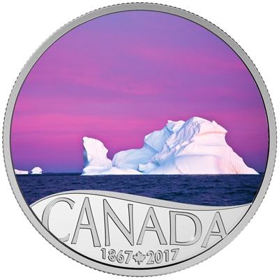 2017 $10 Celebrating Canada's 150th - Iceberg at Dawn Silver (No Tax)