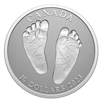2023 Canada $10 Welcome to the World - Baby Feet Fine Silver (No Tax)