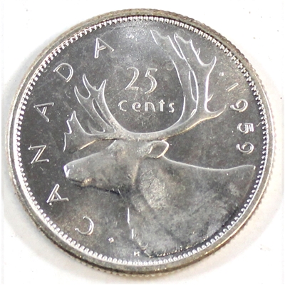 1959 Canada 25-cents Brilliant Uncirculated (MS-63)