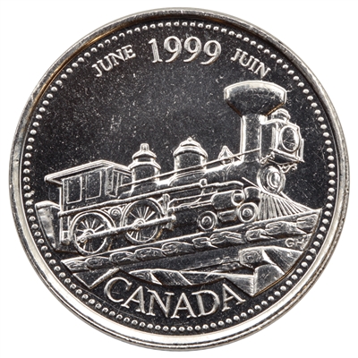 1999 June Canada 25-cents Brilliant Uncirculated (MS-63)