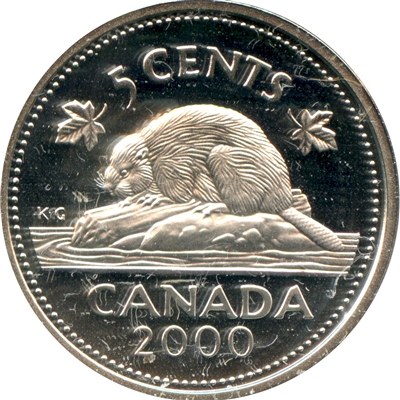 2000 Canada 5-cents Silver Proof