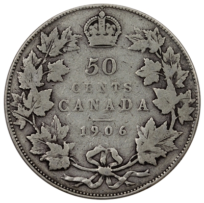 1906 Canada 50-cents VG-F (VG-10)