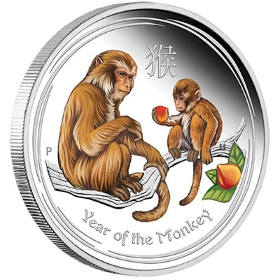 2016 Australia $1 Year of the Monkey Coloured Silver Proof (No Tax)