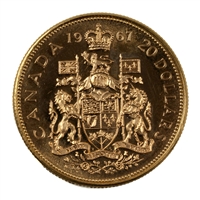 1967 Canada $20 Gold Specimen