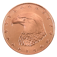 Eagle Head 1oz. .999 Fine Copper