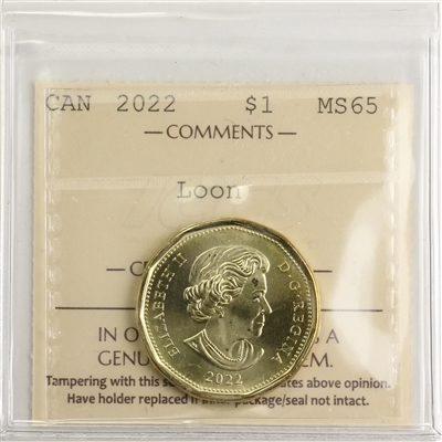 2022 Canada Loon Dollar ICCS Certified MS-65
