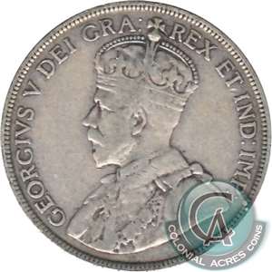 1918C Newfoundland 50-cents Fine (F-12)