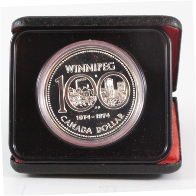 1974 Canada Specimen Silver Dollar - 100th Anniversary of Winnipeg