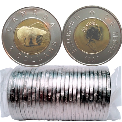 1997 Canada Two Dollar Original Roll of 25pcs