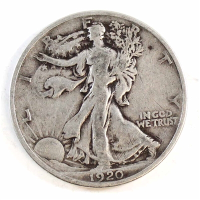 1920 USA Half Dollar Circulated