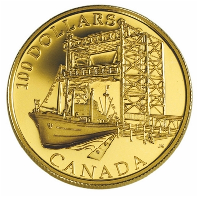 2004 Canada $100 50th Ann. of the Start - St. Lawrence Seaway 14K Gold