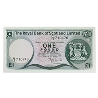Scotland 1981 1 Pound Note, SC815, UNC