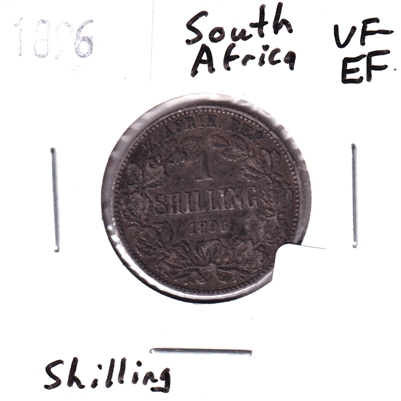 South Africa 1896 Shilling VF-EF (VF-30)