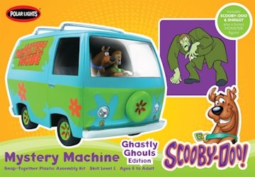 Scooby Doo Mystery Machine Figures Plastic Kit Polar Lights POL850