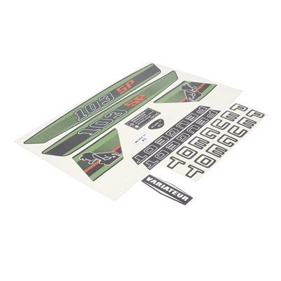 peugeot 103 SP sticker set - GREEN