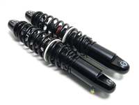 dual spring rate progressive adjustable shocks with EGOBOOST™ technology- 320mm - 340mm in BLACK