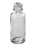 4oz. Glass Clear Boston Round Bottles - Case 22-400 CAP SIZE