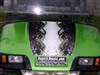 Green EZGO w/ Golf Bionic 18" Hood & Under Stripe Techno Graphics