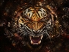 Glass Breaking TIGER #5 RV Trailer or Wall Mural Decal Decals Graphics Sticker Art