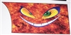 Evil Smiley Flame Rear Panel Decal