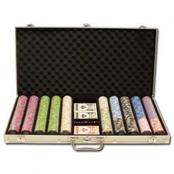 750 Milano Poker Chip Set with Aluminum Case