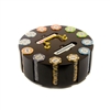 300 Monte Carlo Poker Chip Set with Wooden Carousel