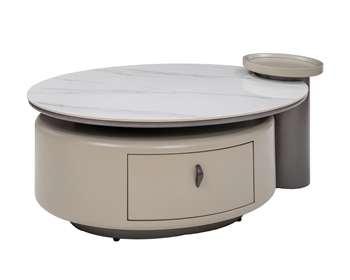 Sovana Modern Coffee Table Taupe with sintered stone top