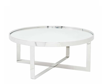 The Varzi Tables have a grey mirror top. Various sizes available to accommodate your space.