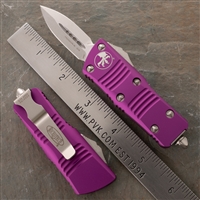 Microtech MINI Troodon D/E 238-10VI Stonewash Blade Violet Handle