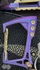 EOS Titanium Carabiner Purple Finish with Gold Hardware