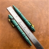 Heretic Knives Tool Kit - Green Stainless with Deep Engraved Bronzed Cap, 8 Bits Included
