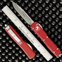 Microtech Ultratech S/E 121-10RD Stonewash Blade Red Handle