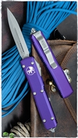 Microtech Ultratech 122-10APPU Apocalyptic Blade Purple Handle